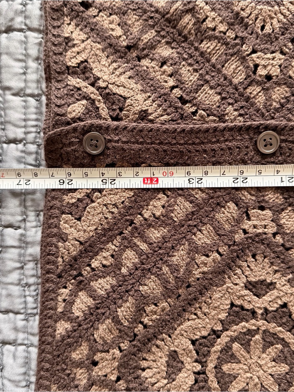 Abercrombie & Fitch Brown Crochet Shirt - Picture 4 of 5